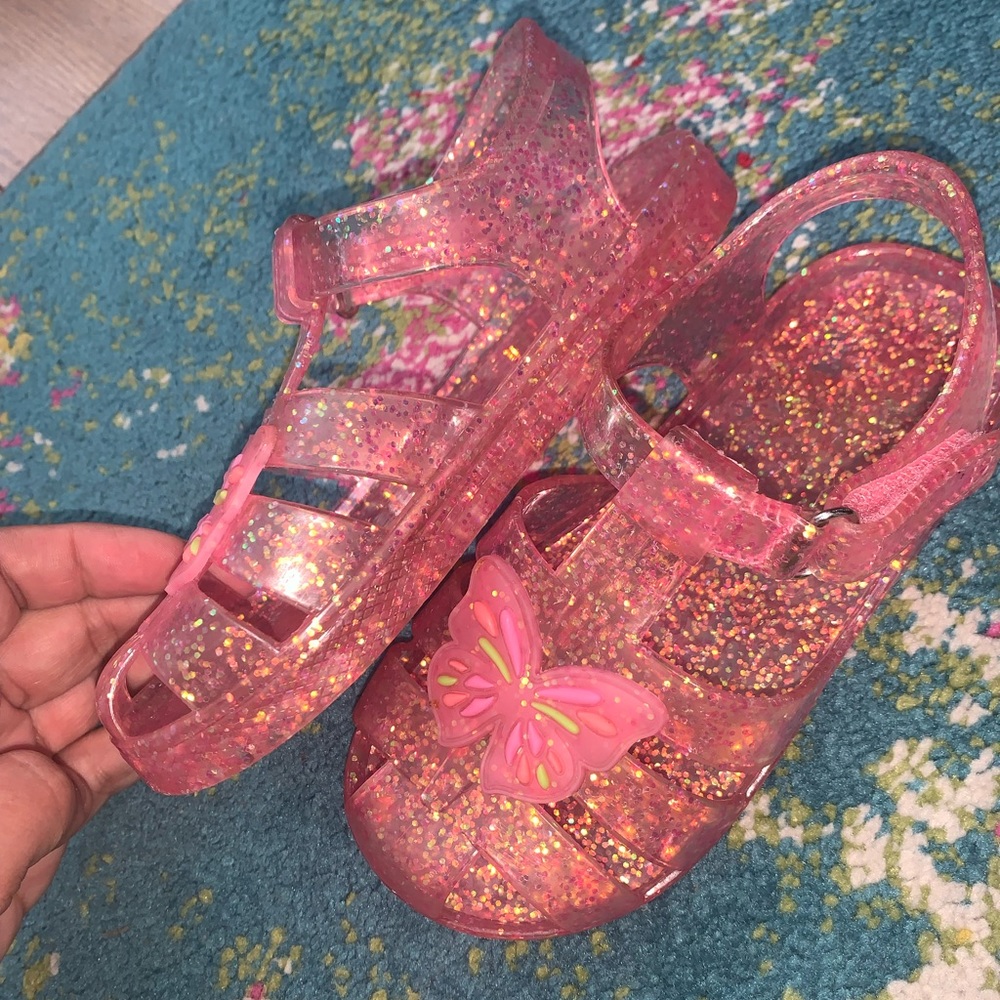 Carters Toddler Girl Butterfly Jelly Sandals - Picture 4 of 7